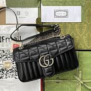 Gucci GG Marmont 26 Black Lambskin 8579 - 1