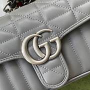 Gucci GG Marmont 20 Gray Lambskin 8580 - 3