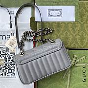 Gucci GG Marmont 20 Gray Lambskin 8580 - 2