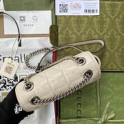 Gucci GG Marmont 20 White Cream Lambskin 8581 - 6