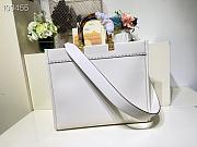 Fendi sunshine tote 36 white leather 887 - 6