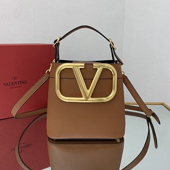 Valentino Supervee 20 Top Handle Bag Brown