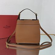 Valentino Supervee 20 Top Handle Bag Brown - 6