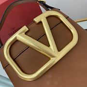 Valentino Supervee 20 Top Handle Bag Brown - 2