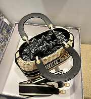 Dior Wicker 24 Oblique Canvas Handbag - 6