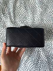 Chanel Mini Flap Bag 17 Black Lambskin Square   - 3