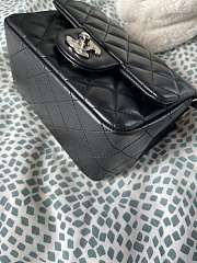 Chanel Mini Flap Bag 17 Black Lambskin Square   - 5