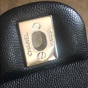 Chanel Mini Flap Bag 17 Black Caviar Square - 3