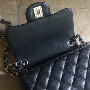 Chanel Mini Flap Bag 17 Black Caviar Square - 2