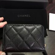 Chanel Classic Quilted Zip Coin Purse Black - 3