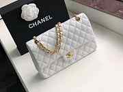 Chanel Lambskin Leather Flap Bag Gold White BagsAll 25cm - 4