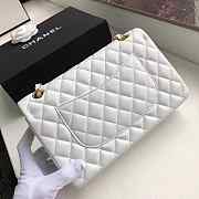 Chanel Lambskin Leather Flap Bag Gold White BagsAll 25cm - 3