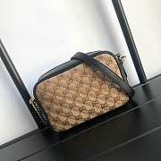 Gucci Marmont GG Canvas Small 18 Shoulder Bag Black - 4