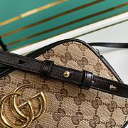 Gucci Marmont GG Canvas Medium 24 Shoulder Bag Black - 6