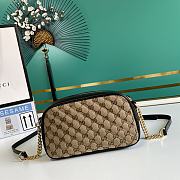 Gucci Marmont GG Canvas Medium 24 Shoulder Bag Black - 5
