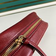  Gucci Marmont GG Canvas Small 18 Shoulder Bag Red - 4