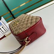 Gucci Marmont GG Canvas Medium 24 Shoulder Bag Red - 3