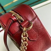 Gucci Marmont GG Canvas Medium 24 Shoulder Bag Red - 5