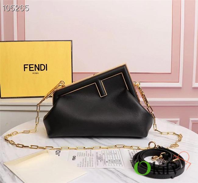 Fendi First Small 26 Black Lambskin - 1