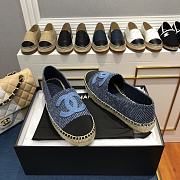 Chanel Espadrilles Shoes Blue 8727 - 6