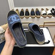 Chanel Espadrilles Shoes Blue 8727 - 5