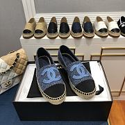 Chanel Espadrilles Shoes Blue 8727 - 4