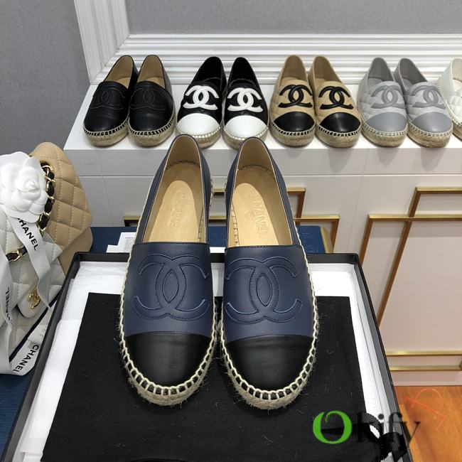 Chanel Espadrilles Shoes Blue 8728 - 1