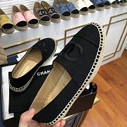 Chanel Espadrilles Shoes Black 8729 - 5