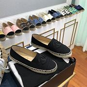 Chanel Espadrilles Shoes Black 8729 - 4