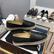 Chanel Espadrilles Shoes Black 8730 - 2