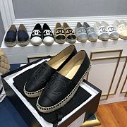 Chanel Espadrilles Shoes Black 8730 - 4