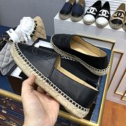 Chanel Espadrilles Shoes Black 8730 - 5