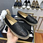 Chanel Espadrilles Shoes Black 8730 - 6