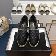 Chanel Espadrilles Shoes Black 8731 - 1