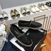 Chanel Espadrilles Shoes Black 8731 - 5