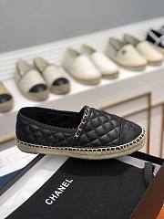 Chanel Espadrilles Shoes Black 8731 - 3