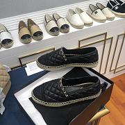 Chanel Espadrilles Shoes Black 8731 - 2