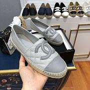 Chanel Espadrilles Shoes Gray 8732 - 3