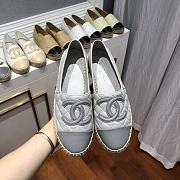 Chanel Espadrilles Shoes Gray 8732 - 4