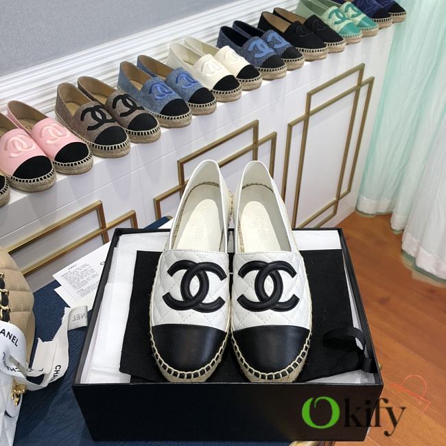 Chanel Espadrilles Shoes White 8733 - 1