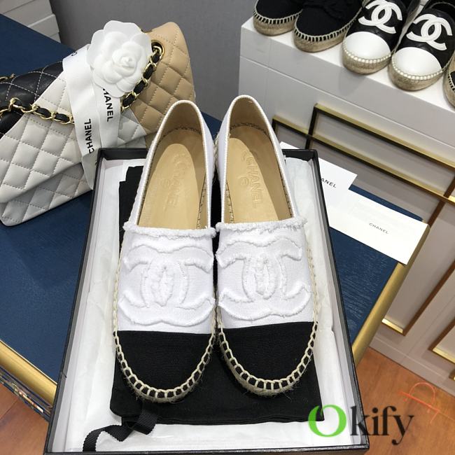 Chanel Espadrilles Shoes White 8734 - 1