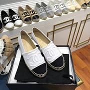 Chanel Espadrilles Shoes White 8734 - 5