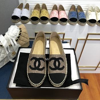 Chanel Espadrilles Shoes Brown 8736