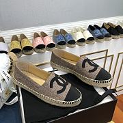 Chanel Espadrilles Shoes Brown 8736 - 5