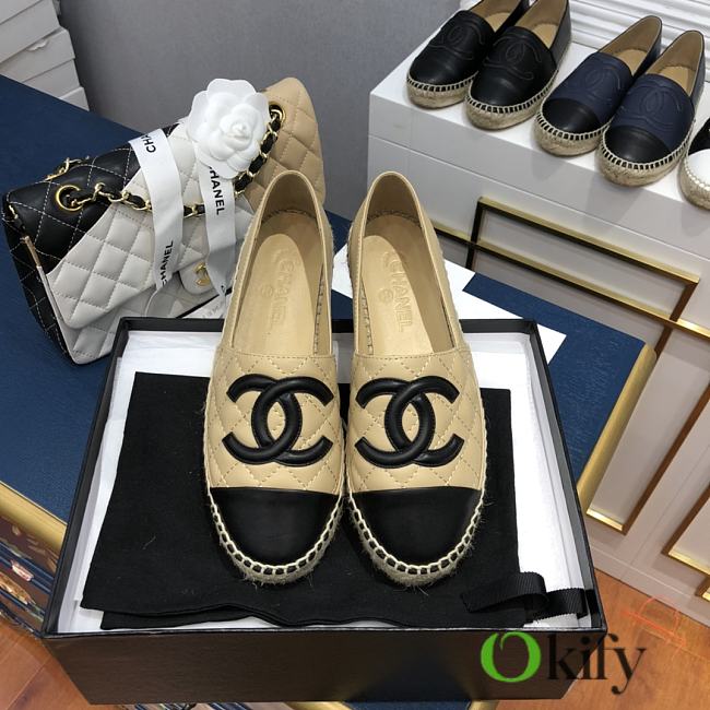 Chanel Espadrilles Shoes Beige 8737 - 1