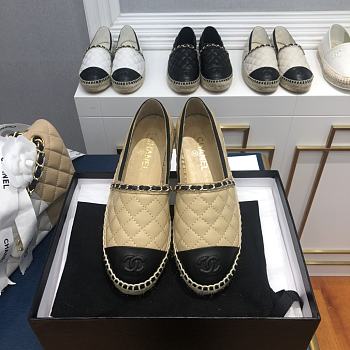 Chanel Espadrilles Shoes Beige 8739