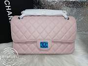 Chanel Flap Bag Caviar Pink Silver 25cm - 1