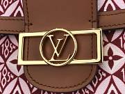 Louis Vuitton Dauphine 25 Monogram Red Bag 8742 - 3