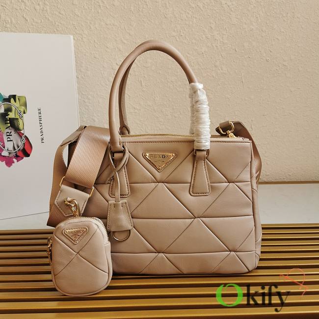 Prada Handbag 28 Beige Lambskin - 1