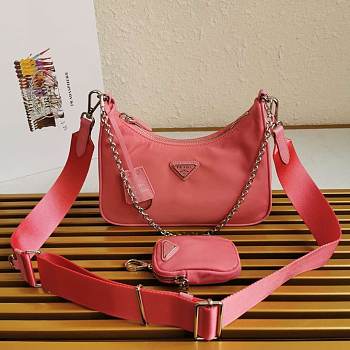 Bagsall Prada Re-Edition 2005 Re-Nylon Bag Pink 1BH204